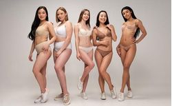 Five women in underwear